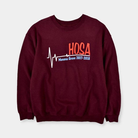 Other - (L) 2018 | Vintage HOSA Sweatshirt Pullover Print Maroon